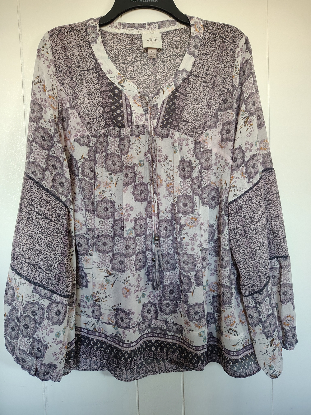 Knox Rose Lavender Tunic Size XL
